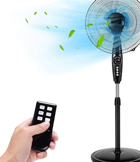 Ventilador De Pie Comodidad Y Control Con Mando A Distancia