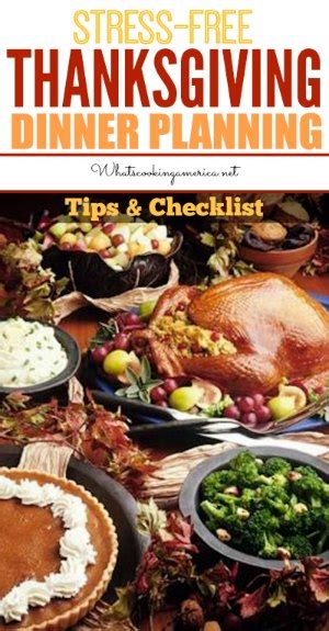 Stress Free Thanksgiving Dinner Planning Whats Cooking America