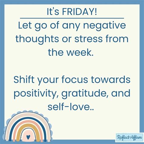 Friday Affirmations Reflect Affirm