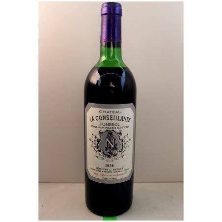 Château la Conseillante 1978 Pomerol Prize