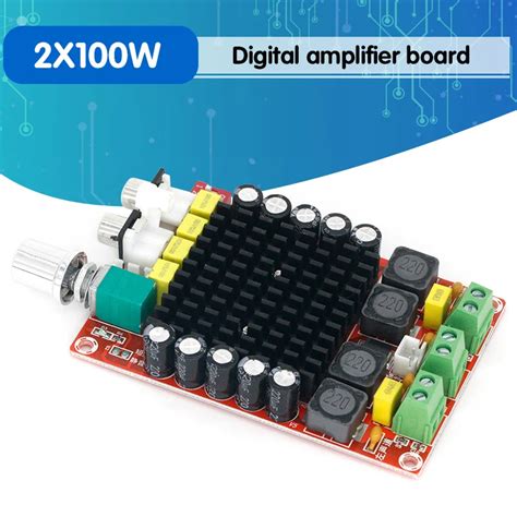 Tda7498 Class D High Power Digital Amplifier Board 2x 100w Amplifiers Amplificador Audio Dc 12v