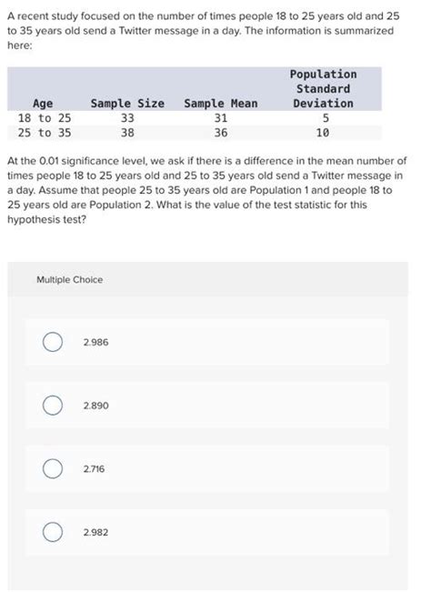 Solved A Recent Study Focused On The Number Of Times People Chegg