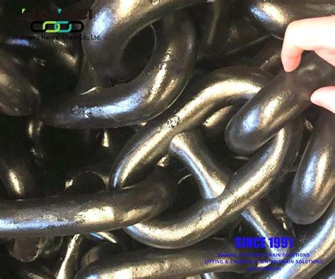 Top Quality Am U Stud Link Anchor Chains Black Painted