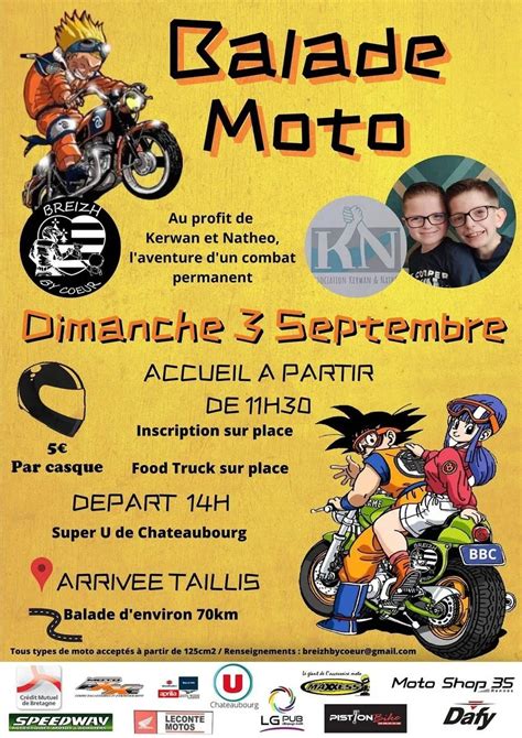 Manifestation Balade Moto Dimanche Septembre Chateaubourg