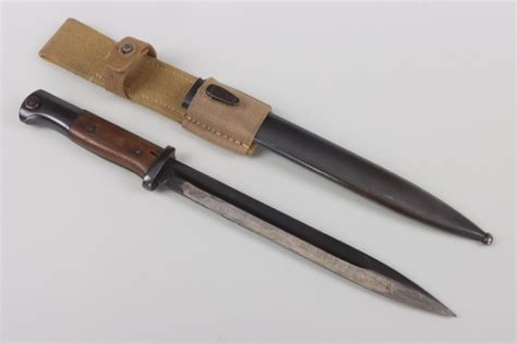 Ratisbons Wehrmacht Bayonet 8498 With Webbing Frog Matching Numbers Discover Genuine