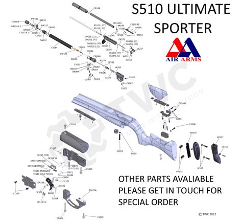 Airgun Spares Air Arms S510 Ultimate Sporter T W Chambers And Co