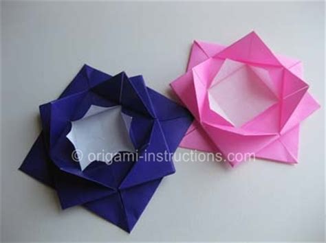 Origami Lotus Blossom Folding Instructions - How to fold an Origami Lotus Blossom