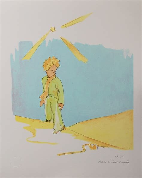 Antoine De Saint Exup Ry Le Petit Prince Lithographie Post War