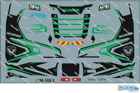 TRUCKMO Decal Scania S 2016 12M 169 TRUCKMO Modèles réduits de