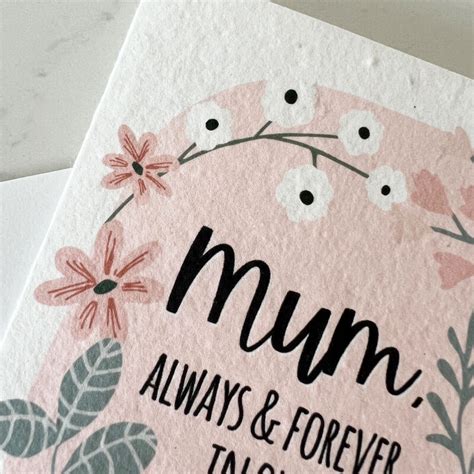 Forever In Our Hearts Plantable Seeded Mother S Day Card Sweetlove Press Personalised Prints