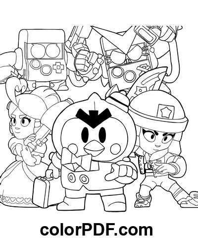 Mythic Brawl Stars Brawlers Coloriages Et Livres En Pdf