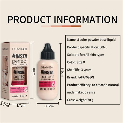 Instant Age Rewind Eraser Glow Wand Makeup Long Lasting Proof Concealer Foundation Liquid（30ml