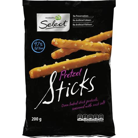 Woolworths Pretzels Sticks 200g Woolworths