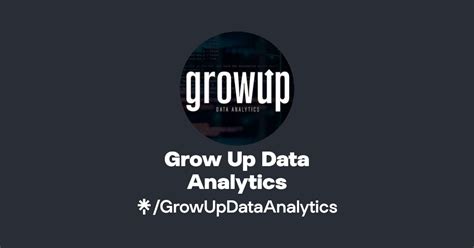 Grow Up Data Analytics Instagram Facebook Tiktok Linktree