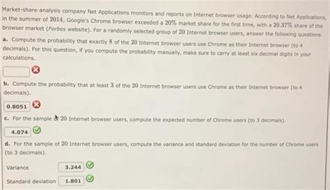 Solved Market Share Analysis Company Net Applications Chegg