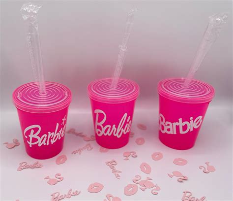 Barbie Customized Plastic Kids Cup Etsy