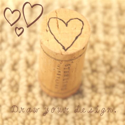 Wine Cork Stamps- DIY Stamps Part 1 - EM&M