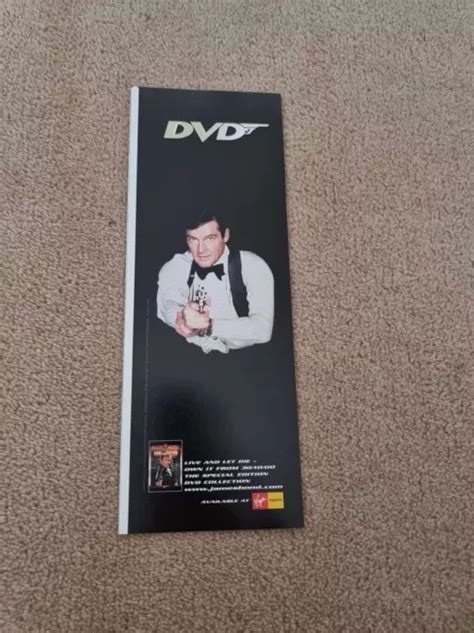 Tnewl24 Advert 11x4and James Bond Live And Let Die On Dvd £599 Picclick Uk