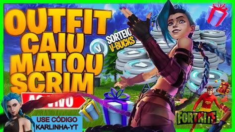 Fortnite Ao Vivo Sala Personalizada Scrim Outfit Safe Mestre Mandou