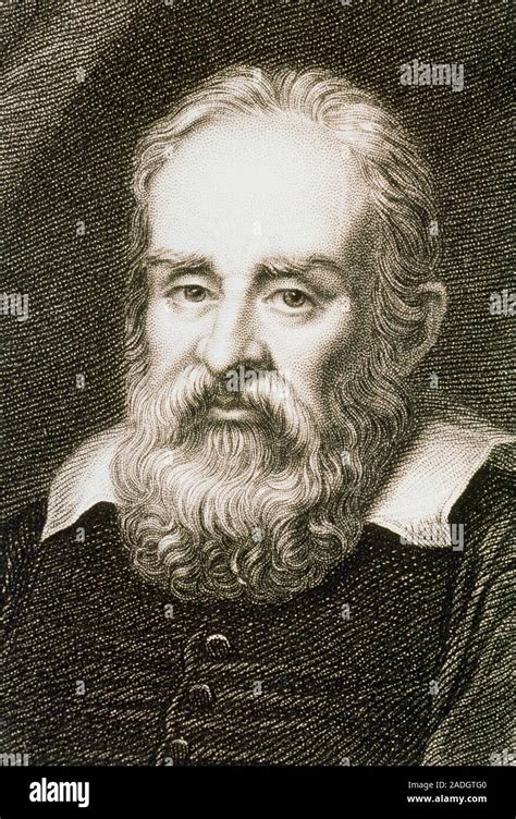 Galileo Galilei Grabado De Galileo Galilei F Sico Y