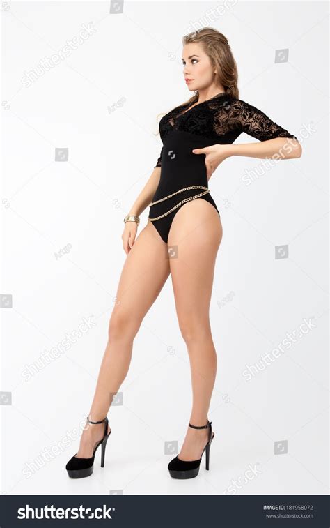 Studio Photo Sexy Woman Black Lingerie Stock Photo Edit Now 181958072 Shutterstock