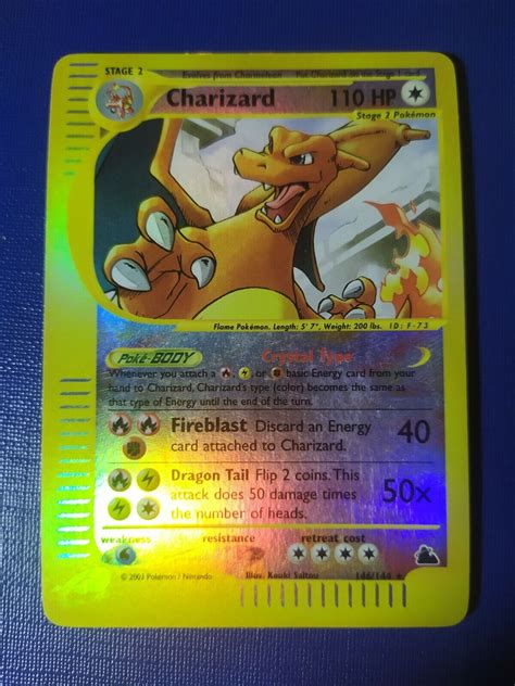 Charizard Crystal Skyridge Reverse Holo 146 144 MINT EBay