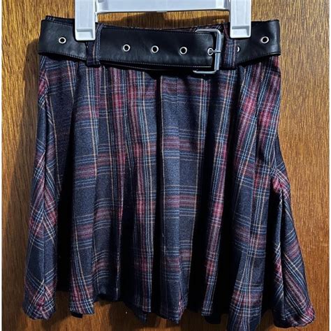 Dolls Kill Current Mood Plaid Skirt Worn Once Size Depop