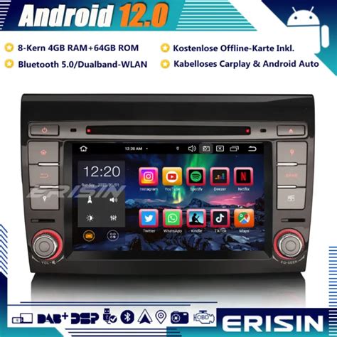 8 KERN 64GB CARPLAY Android 12 Autoradio GPS DAB DSP Wifi RDS SWC DVD