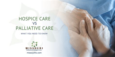 Hospice Vs Palliative Care What You Need To Know Missouri Palliative