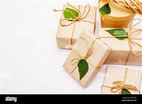 Zero Waste T Concept Creative Arrangement Frame Of Craft Boxes And