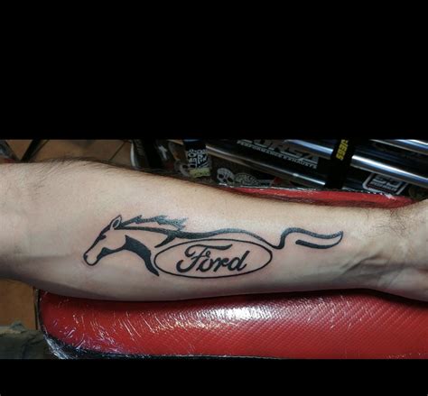 Ford Mustang Logo Tattoo