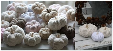 Fabulous ideas - all what WE like: Crocheted pumpkins - decoration