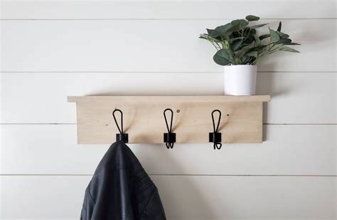 Coat Rack Shelf Wall Coat Rack With Shelf Coat Rack Wall - Etsy