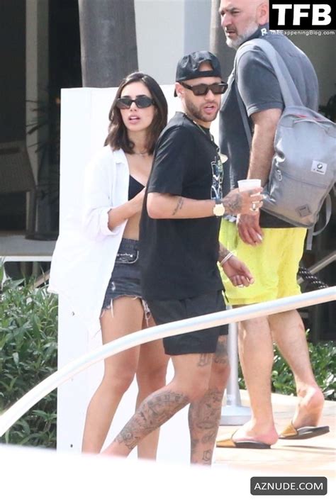 Bruna Marquezine Sexy Seen Flaunting Her Hot Figure Wearing Shorts In Miami Beach With Neymar