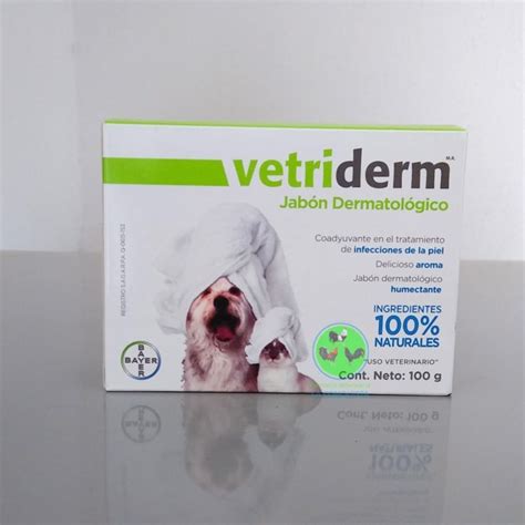 Vetriderm jabón dermatológico 100 grs Farmacia Veterinaria La Conquista