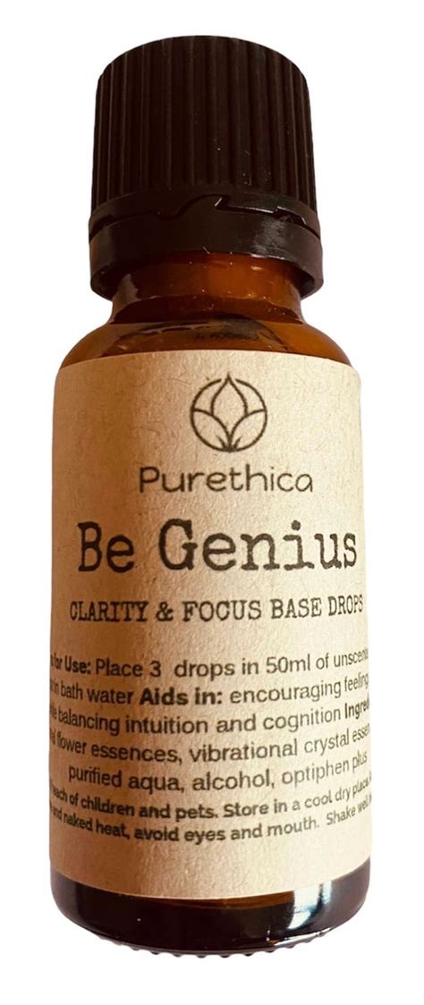 Be Genius Aromatic Essence Concentrates 20ml (Clarity, Focus Learning ...