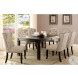 Sania I Antique Black Dining Table Homegallerystores Cm Bk T Vn