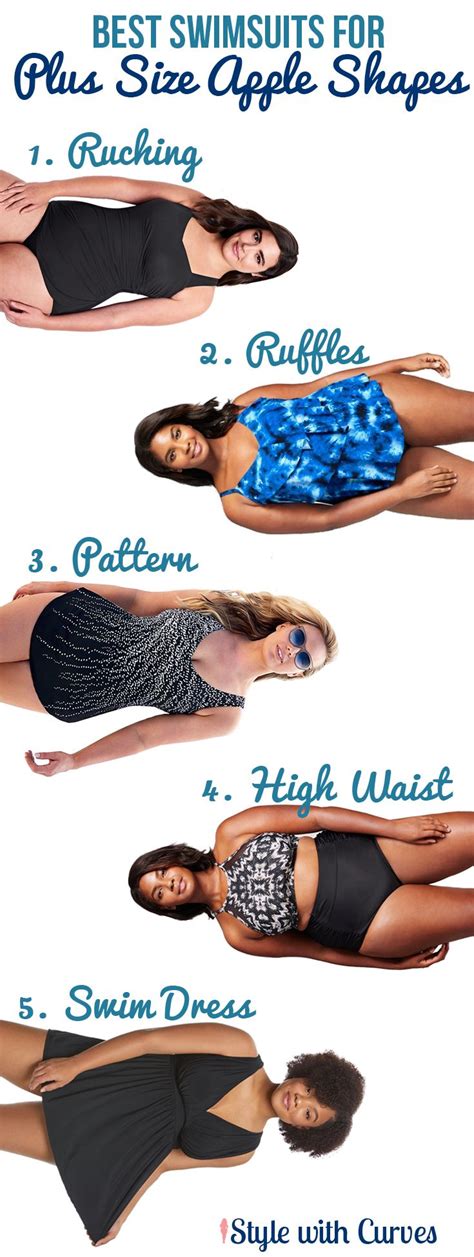 The Best Swimsuits For Plus Size Apple Shapes Plussizeswimwear Plussizeswimsuits