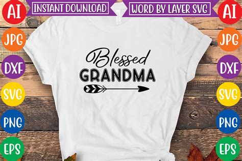 Blessed Grandma Svg Design Graphic By Craftzone · Creative Fabrica