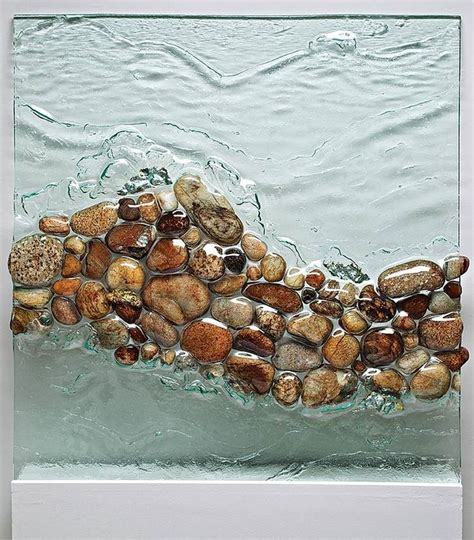 River Run Duane Dahl Slumped Glass Glass Art Glass Artists