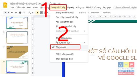 C Ch Th M Hi U Ng Chuy N Ti P Trong Google Slides Anp M Y T Nh