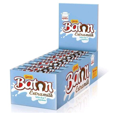 Chocolate Baton Extra Milk 16gr C 30un Garoto Shopee Brasil