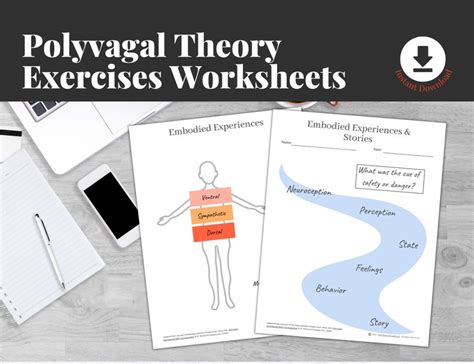 Polyvagal Theory Exercises Worksheets Mental Health Digital Etsy
