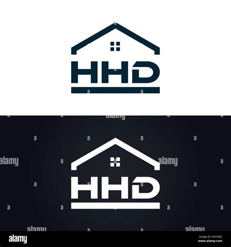 HHD logo. H H D design. White HHD letter. HHD, H H D letter logo design ...