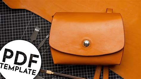 Make A Leather Handbag With PDF Template YouTube