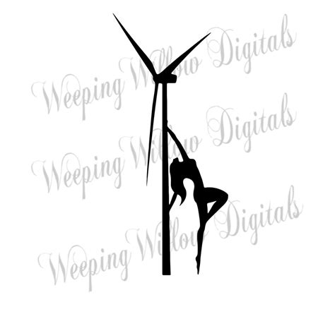 Turbine Windmill With Sexy Girl Svg File Wind Energy Wind Generator Kinetic Energy Windmill