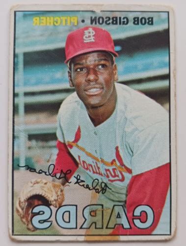 Topps Bob Gibson St Louis Cardinals Ebay