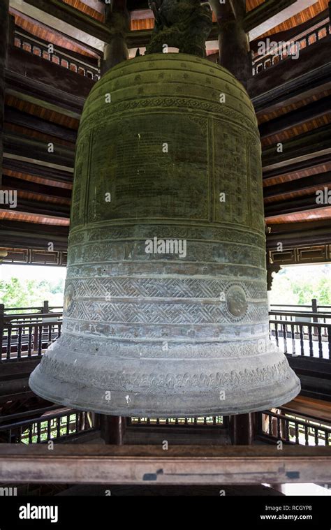 Bai Dinh Buddhist Temple Huge Bell in Bell Tower Ninh Bình Province