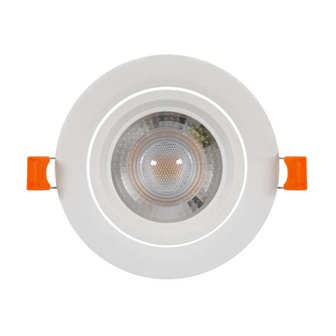 Foco Downlight LED 12W Solid COB Direccionable Circular Blanco Corte Ø