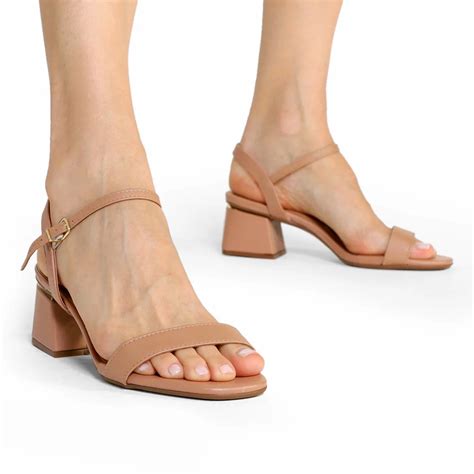 Sand Lia Vizzano Lisa Salto Bloco Feminina Nude Compre Agora Cabana Magazine